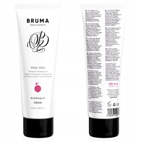 BRUMA Aloe Vera Lubrykant wodny Bubblegum 100ml smak gumy balonowej