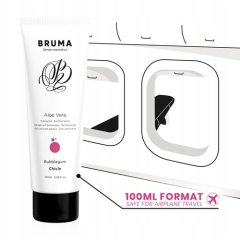 BRUMA Aloe Vera Lubrykant wodny Bubblegum 100ml smak gumy balonowej