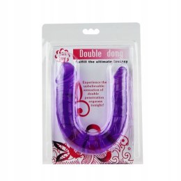 Dildo podwójne BAILE ANAL 35 cm fioletowy