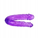 Dildo podwójne BAILE ANAL 35 cm fioletowy