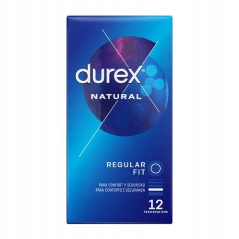 Durex Natural Regular Fit 12szt prezerwatywy lateksowe wyrób medyczny