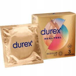 Durex Real Feel 3 szt. prezerwatywy bez lateksu Regular Fit