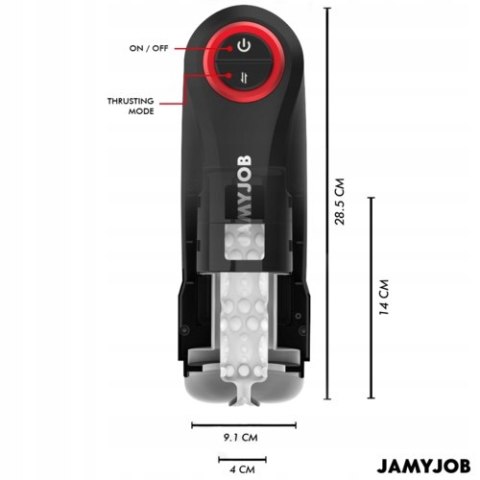 Masturbator automatyczny thrusting z przyssawką i dźwiękiem - Gravity