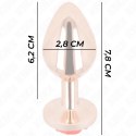 Metalowy Plug Analny Rose S | zdobienie róża | 7,8 cm | elegancki