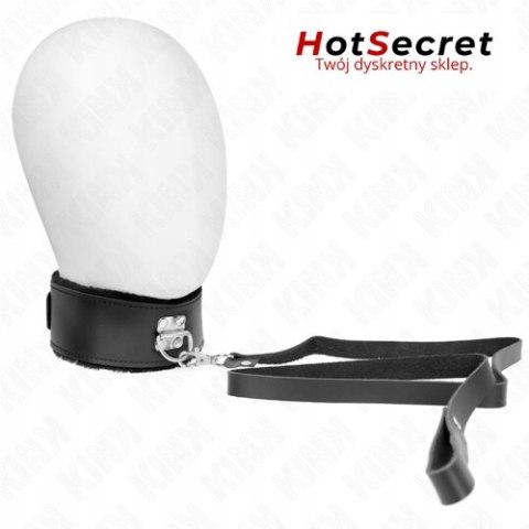 OBROŻA BDSM REGULOWANA Z PASKIEM AKCESORIUM EROTYCZNE