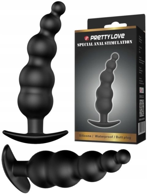 OREK ANALNY PRETTY LOVE SILIKONOWY WODOODPORNY PREMIUM