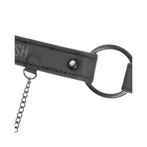 Obroża z klipsami Fetish Submissive łańcuszki regulowana