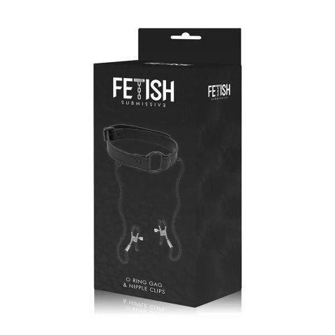 Obroża z klipsami Fetish Submissive łańcuszki regulowana