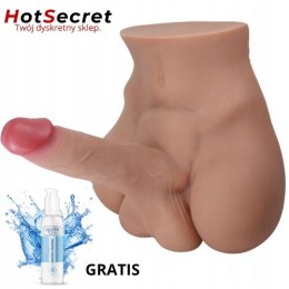 Realistyczny masturbator męski 3D z regulowanym członkiem i teksturą TPE