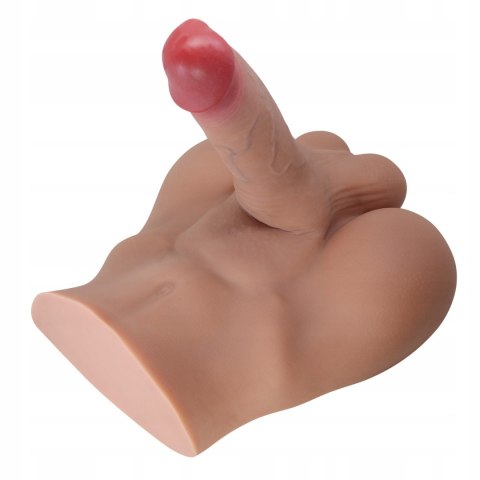 Realistyczny masturbator męski 3D z regulowanym członkiem i teksturą TPE