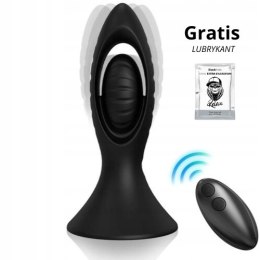 Wibrator analny z pilotem 10 trybów silikon wodoodporny - GRATIS żel