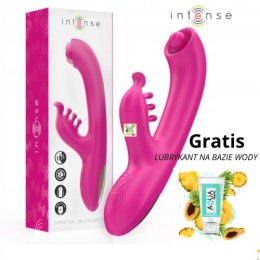 Wibrator silikonowy wielofunkcyjny|rotacja + wibracja|USB |GRATIS lubrykant