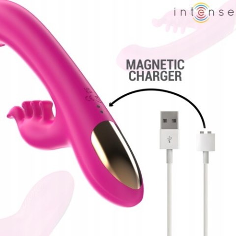 Wibrator silikonowy wielofunkcyjny|rotacja + wibracja|USB |GRATIS lubrykant