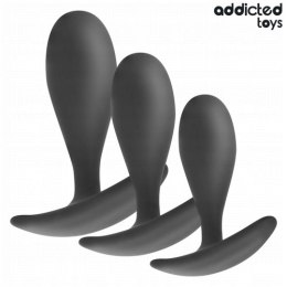 Zestaw 3 silikonowych korków analnych Addicted Toys Anal Plug Set