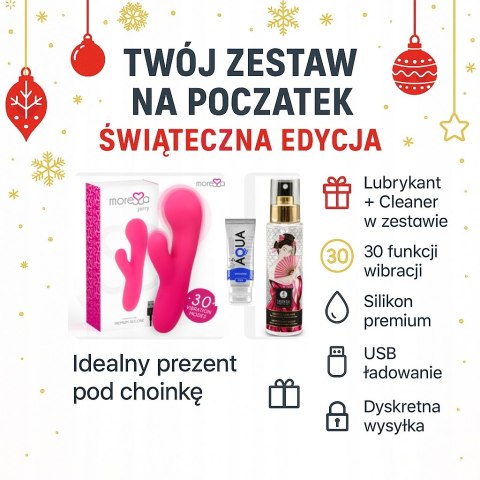 Zestaw na Początek - Świąteczna Edycja Moressa Jerry + Lubrykant + Cleaner