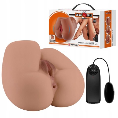 Masturbator Crazy Bull - 2 kanały + wibracje + pilot + GRATIS
