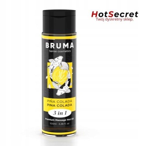 OLEJEK DO MASAŻU BRUMA PINA COLADA 3W1 ROZGRZEWAJĄCY 100ML
