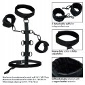 Obroża z systemem pasów BDSM - collar body restraint regulowany premium