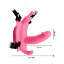Strap On Silikonowy 30 Trybów Wibrator z Pilotem-Dla Par-Regulowany-Premium