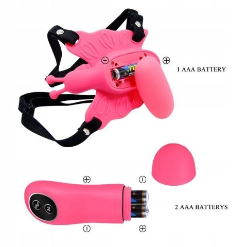 Strap On Silikonowy 30 Trybów Wibrator z Pilotem-Dla Par-Regulowany-Premium