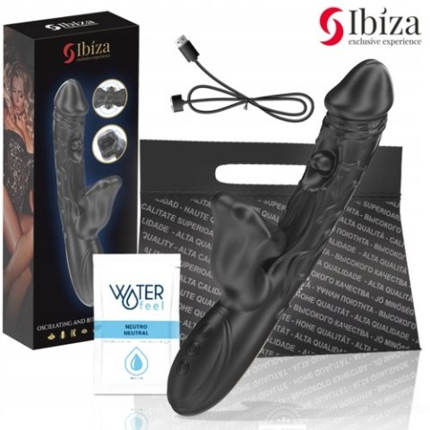 Wibrator oscylująco-gryzący Ibiza | 3 silniki | silikon | USB | wodoodporny