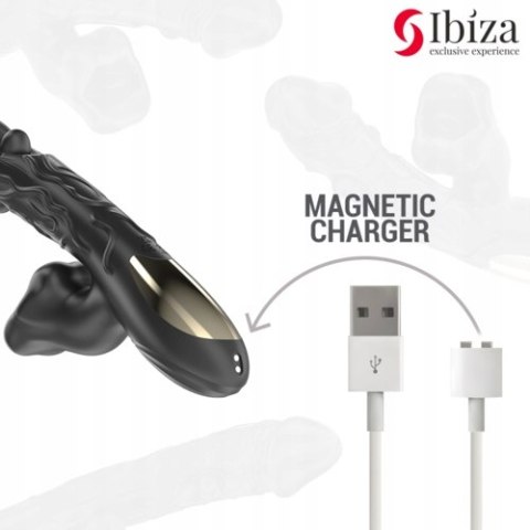 Wibrator oscylująco-gryzący Ibiza | 3 silniki | silikon | USB | wodoodporny