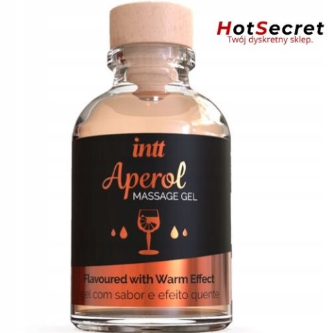 ŻEL DO MASAŻU INT APEROL ROZGRZEWAJĄCY SMAKOWY PREMIUM