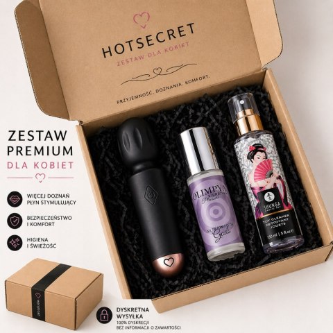 Zestaw dla kobiet-wibrator+płyn stymulujący+cleaner|więcej doznań|dyskretny