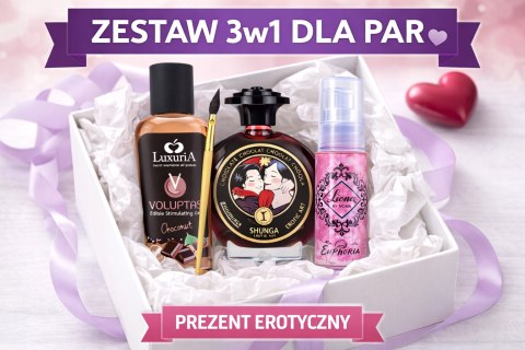Zestaw dla par 3w1-wibrator w płynie + żel stymulujący + farba |prezent